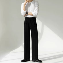 Load image into Gallery viewer, Straight-leg Wrinkle-resistant Drape Trousers
