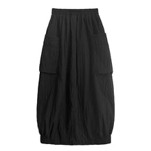 Load image into Gallery viewer, High-neck Batwing Sleeve Trench Coat Elastic Waist Skirt
