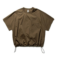 Load image into Gallery viewer, Quick-Drying Crew Neck T-Shirt with Drawstring
