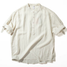 Load image into Gallery viewer, Retro Stand-up Collar Breathable Drape T-shirt

