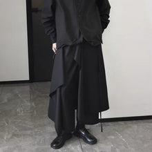 Load image into Gallery viewer, Patchwork Wide-leg Casual Irregular Culottes
