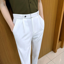Load image into Gallery viewer, Slim-fit Draped Suit Trousers
