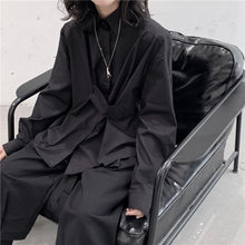 Load image into Gallery viewer, Loose Asymmetrical Button Shirt
