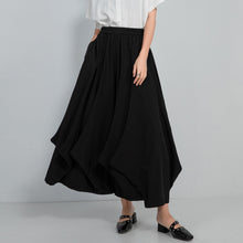 Load image into Gallery viewer, High-waisted Draped Wide-leg Culottes
