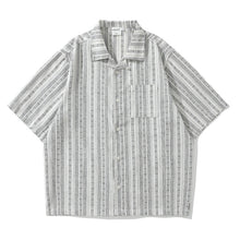 Load image into Gallery viewer, Retro Linen Striped Shirt
