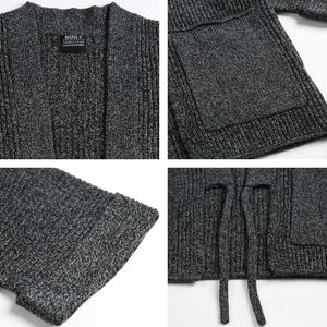Japanese Retro Kendo Kimono Robe Loose Knitted Cardigan
