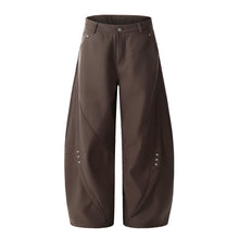 Load image into Gallery viewer, American Retro Deconstructed Rivet Scimitar Pants
