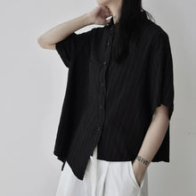 Load image into Gallery viewer, Women's Striped Loose Casual T-shirt
