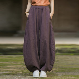 Distressed Drape Loose Bloomers