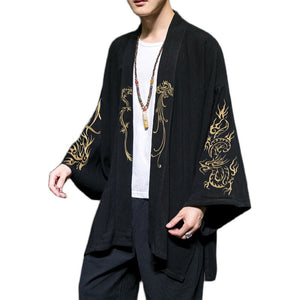 Dragon Embroidered Hanfu Cropped Cardigan