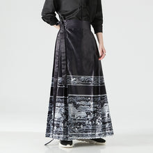 Load image into Gallery viewer, Retro Printed Horse-face Skirt Hanfu
