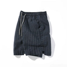 Load image into Gallery viewer, Retro Linen Striped Shorts
