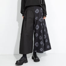 Load image into Gallery viewer, Loose Retro Contrast Color Splicing Culottes
