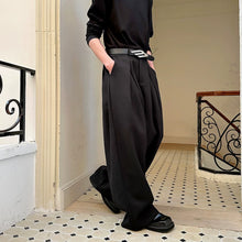 Load image into Gallery viewer, Drape Wide-leg Casual Suit Trousers
