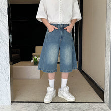 Load image into Gallery viewer, American Retro Washed Casual Wide-leg Scimitar Pants
