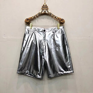 Reflective Costumes PU Leather Shorts