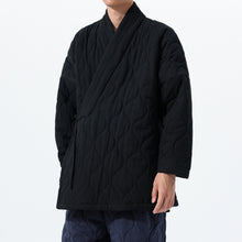 Load image into Gallery viewer, Cross-collar Loose Quilted Coat

