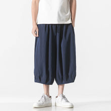 Load image into Gallery viewer, Retro Ice Silk Linen Over-the-Knee Pants
