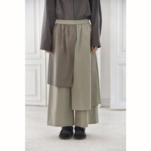 Load image into Gallery viewer, Women‘s Irregular Color-blocked Faux Two-piece Casual Skirt Pants
