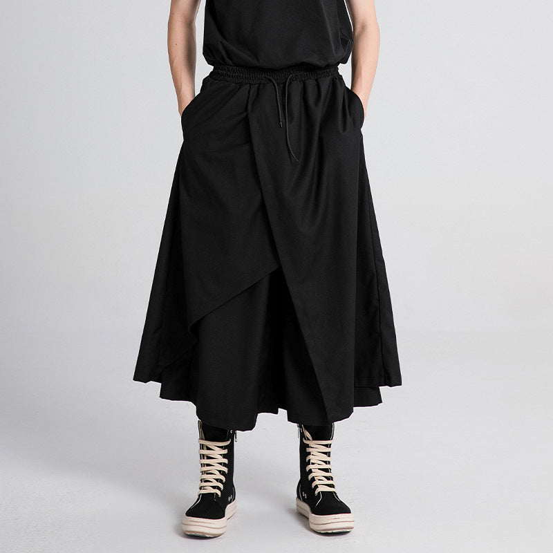 Irregular Lace-up Loose Culottes