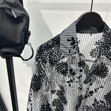 Load image into Gallery viewer, Retro Hollow Print Loose Casual Shirt
