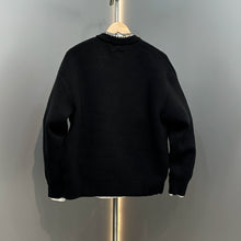 Load image into Gallery viewer, Casual Patchwork Fake Two-piece Knitted Cardigan
