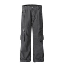 Load image into Gallery viewer, American Vintage Flared Multi-pocket Overalls

