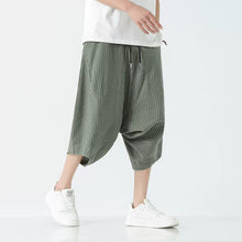 Load image into Gallery viewer, Stripe Lantern-shaped Loose-fitting Low-cut Baggy Pants
