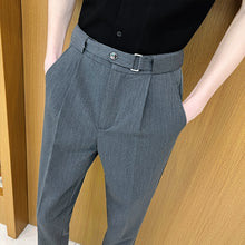 Load image into Gallery viewer, Slim-fit Draped Suit Trousers
