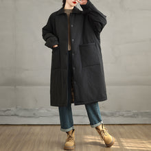 Load image into Gallery viewer, Mid-length Loose Pocket Coat
