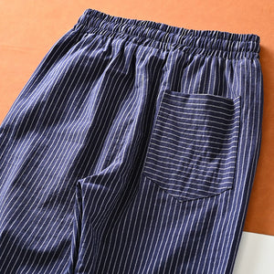 Striped Loose Straight Casual Pants