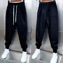 Load image into Gallery viewer, Starry Rhinestone Cuffed Sweatpants
