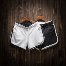 Load image into Gallery viewer, Cotton Contrast Color Loose Thin Casual Shorts
