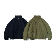 Load image into Gallery viewer, Japanese Retro Solid Color Silhouette Stand Collar Cotton Coat
