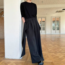 Load image into Gallery viewer, Retro Ribbon Casual Wide-leg Irregular Trousers
