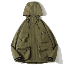 Load image into Gallery viewer, Hooded Loose-fitting Windproof Casual Jacket
