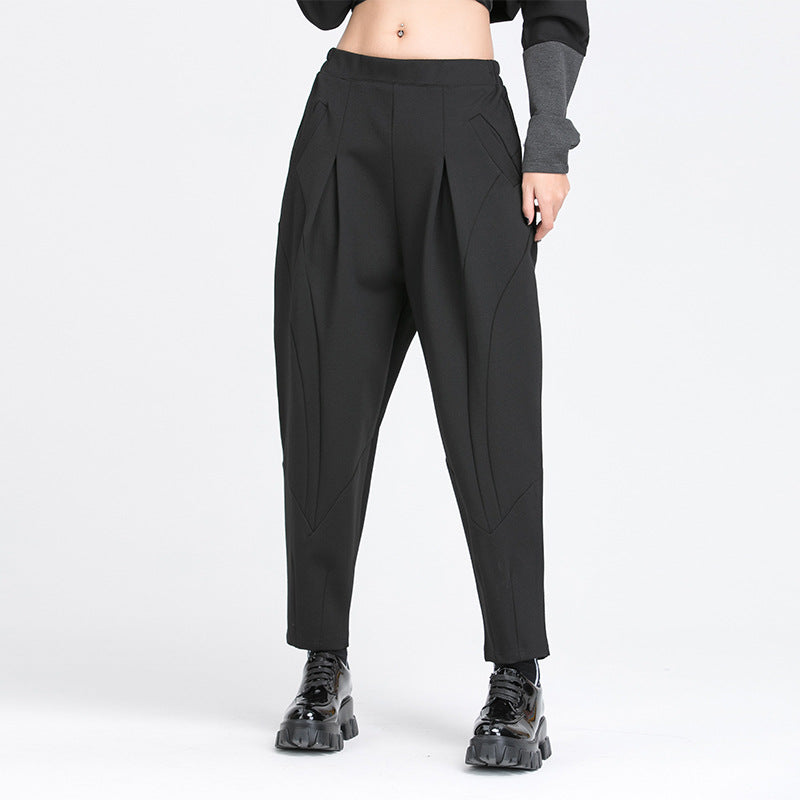 Casual Patchwork Harem Pants