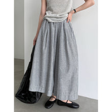 Load image into Gallery viewer, Striped Casual Loose Wide-leg Pants
