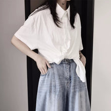 Load image into Gallery viewer, Loose-fitting Slimming French Tie Shirt
