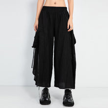 Load image into Gallery viewer, Irregular Elastic Waist Loose Wide-leg Pants
