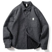 Load image into Gallery viewer, Striped Retro Slim Fit Casual Shirt Top
