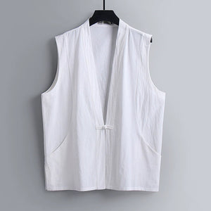 Sleeveless Button Vest