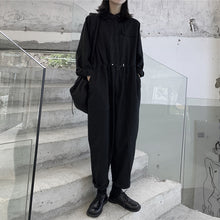 Load image into Gallery viewer, Retro Loose Black Casual Jumpsuit
