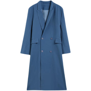 Retro British Style Mid Length Coat