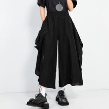 Load image into Gallery viewer, Irregular Elastic Waist Loose Wide-leg Pants

