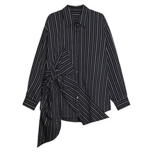 Load image into Gallery viewer, Striped Loose POLO Collar Shirt
