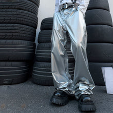 Load image into Gallery viewer, Hip-hop Casual Stage Party Leather Pants
