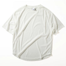Load image into Gallery viewer, Rounded Hem Loose-fitting Casual T-shirt
