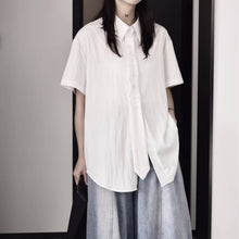 Load image into Gallery viewer, Loose-fitting Slimming French Tie Shirt
