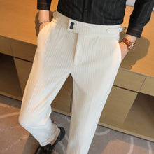 Load image into Gallery viewer, Chenille Naples Casual Straight-leg Suit Trousers
